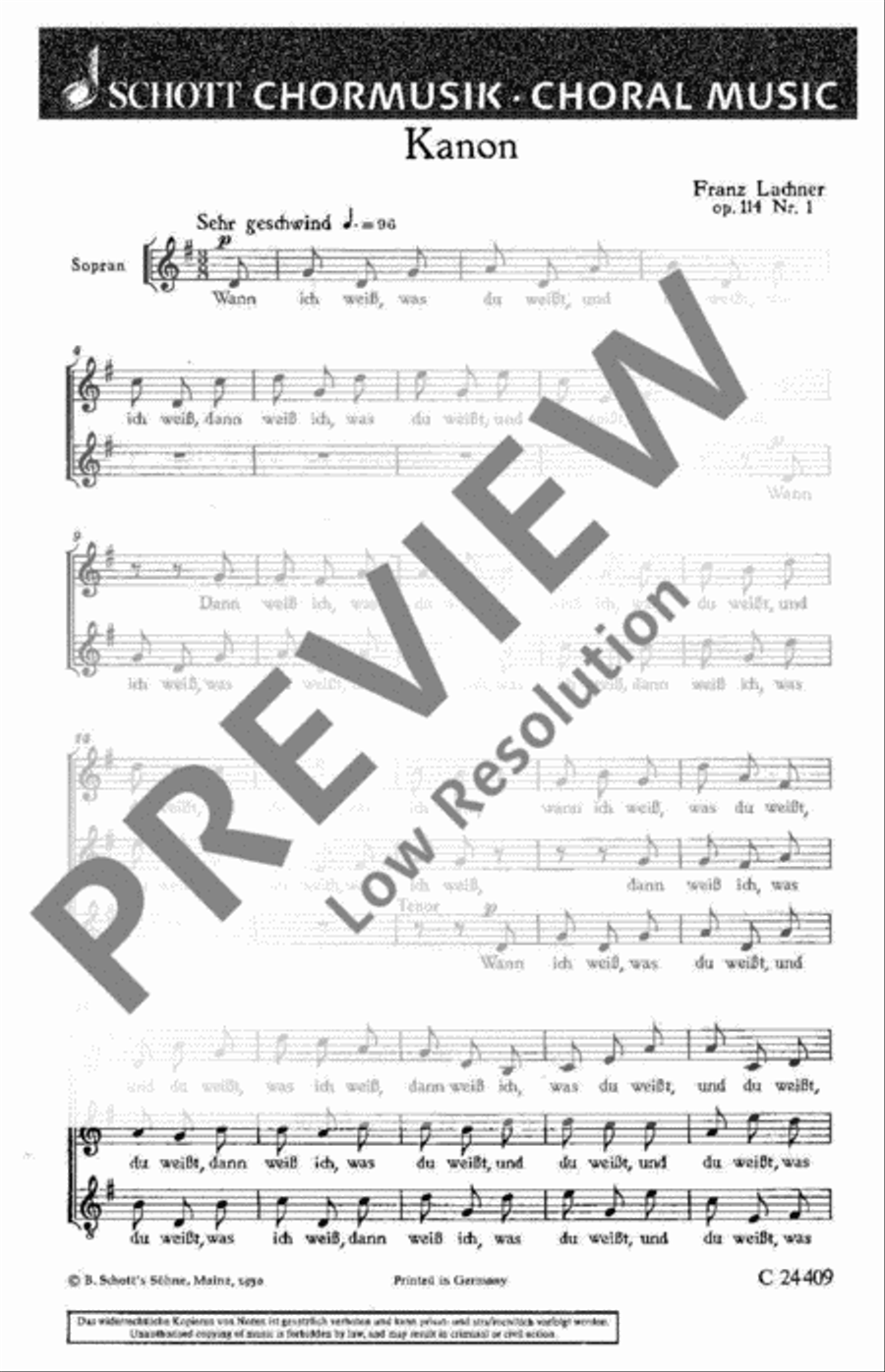 Kanon Kanon 4-Part scores gallery preview page 2