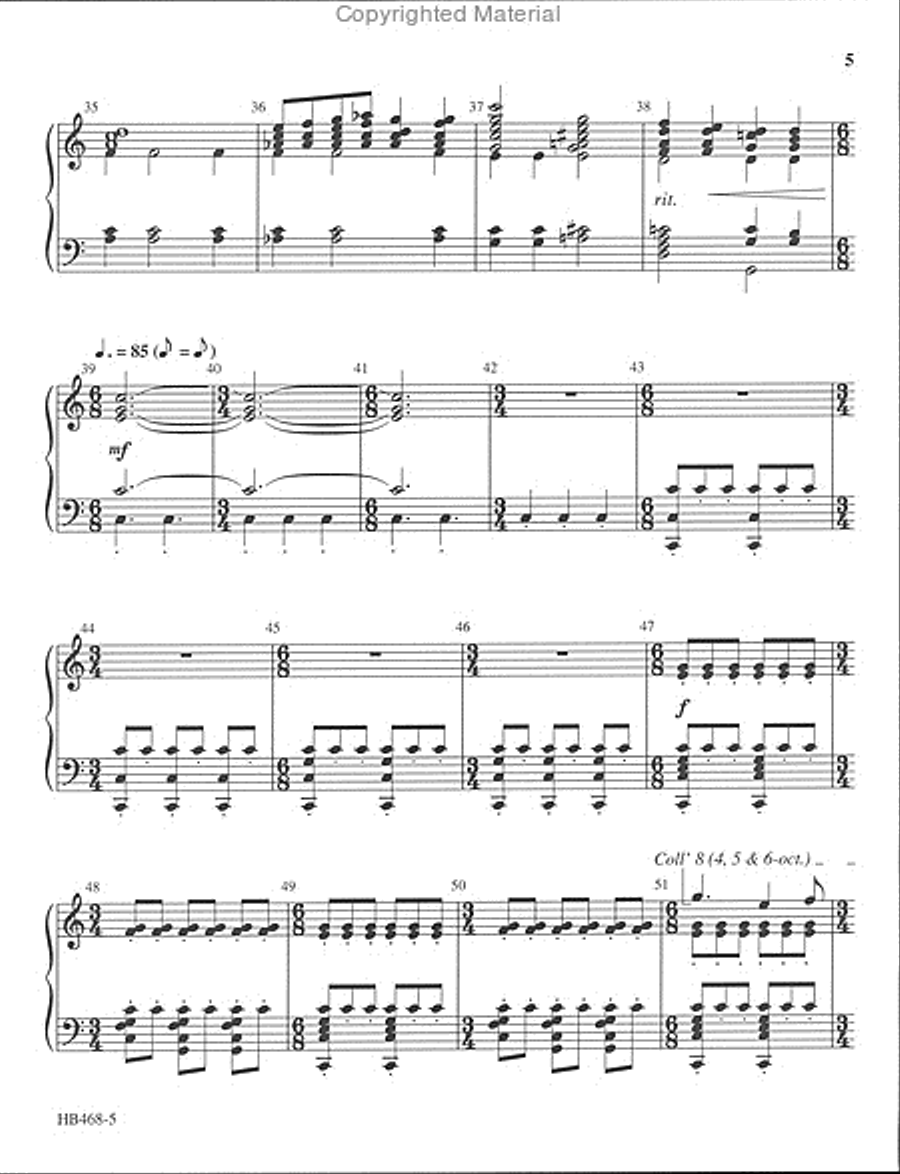 Thine Be the Glory - Krug 5-Octaves scores gallery preview page 5