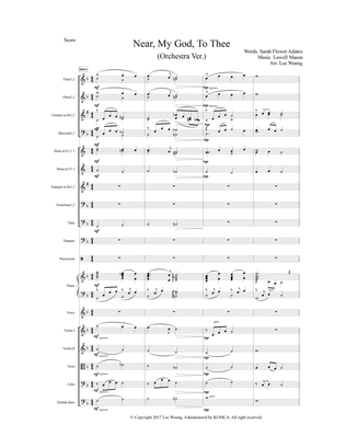 Nearer my god to thee(full orchestra score)