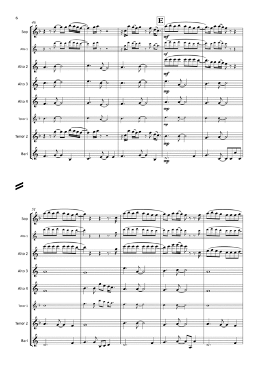 Thinking Out Loud Thinking Out Loud Woodwind Ensemble scores gallery preview page 6