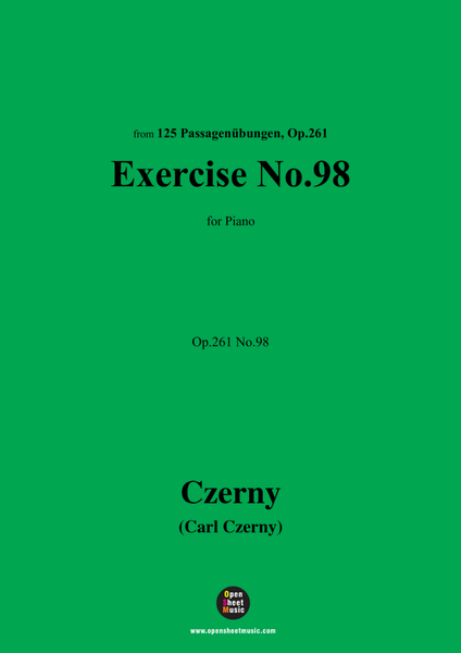 C. Czerny-Exercise No.98,Op.261 No.98 image number null