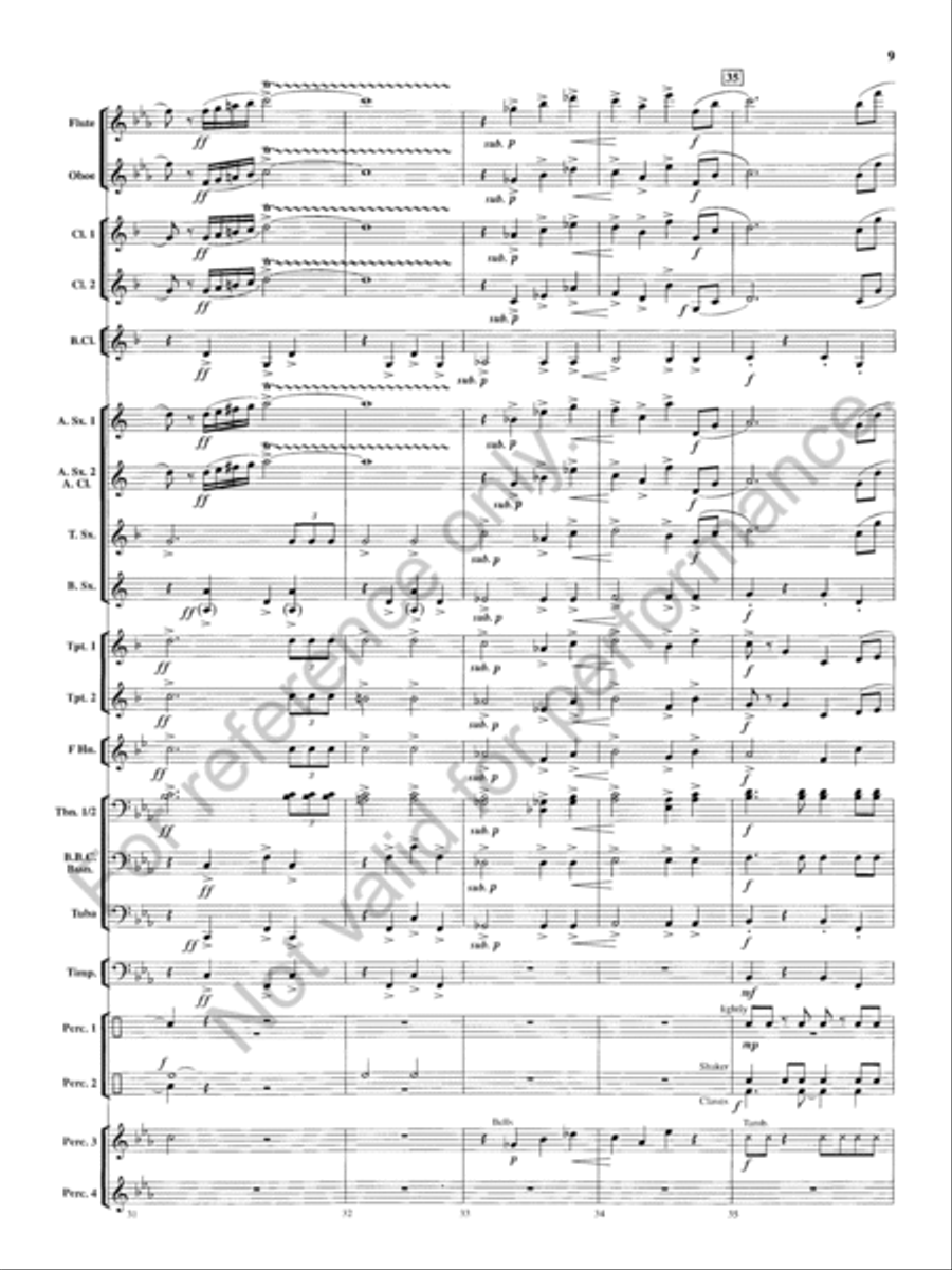 Tempest Rising Concert Band scores gallery preview page 10