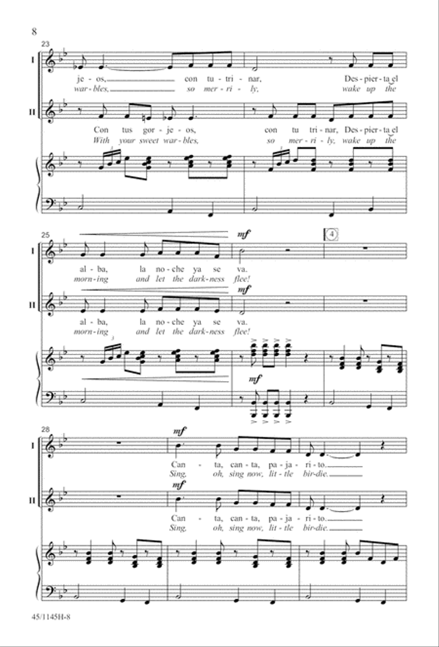 We Sing the World Around 2-Part scores gallery preview page 9