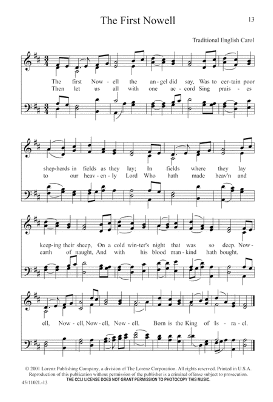 Let's Go Caroling 4-Part scores gallery preview page 13