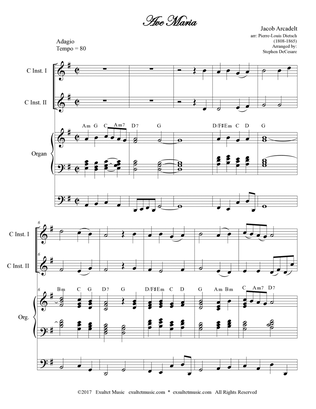 Ave Maria (Duet for C-Instruments)
