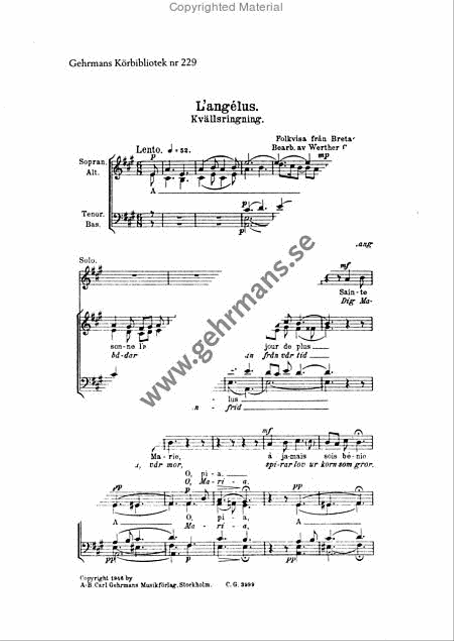 L'angelus L'angelus 4-Part scores gallery preview page 2