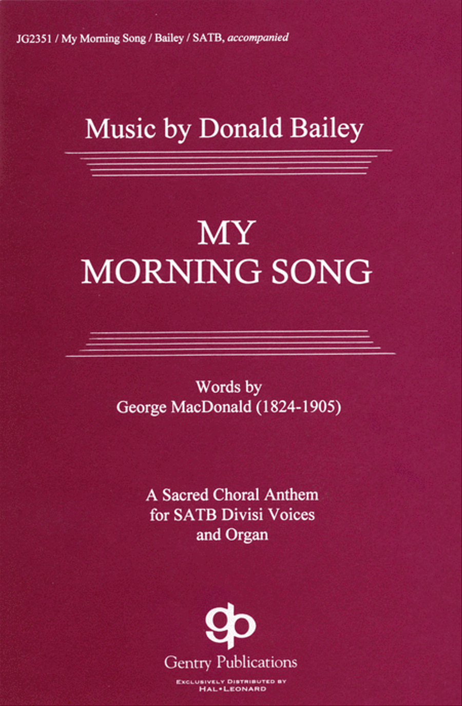 My Morning Song 4-Part scores gallery preview page 1