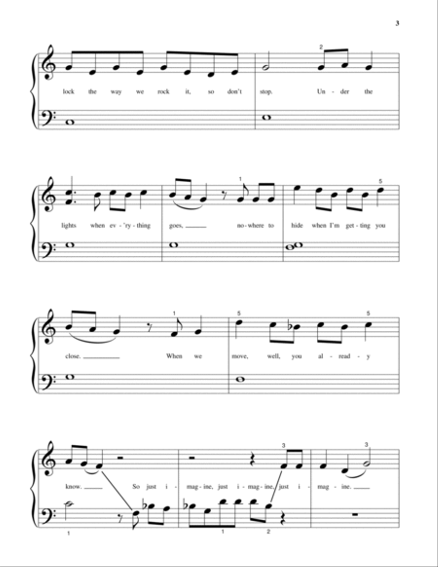 Can't Stop The Feeling Can't Stop The Feeling Piano Solo scores gallery preview page 3