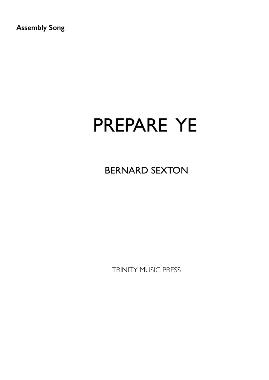 Prepare Ye Prepare Ye SSA scores gallery preview page 1