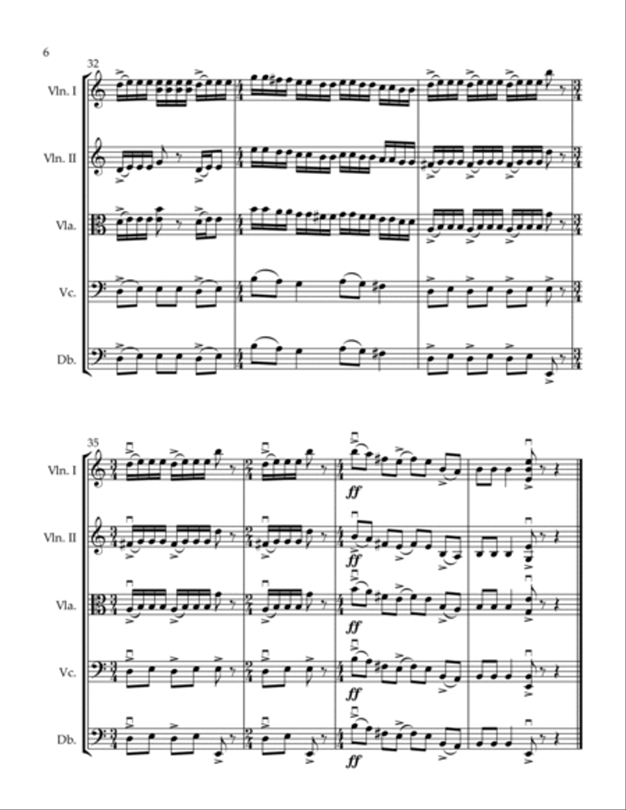 At the Setting of the Sun String Orchestra scores gallery preview page 6