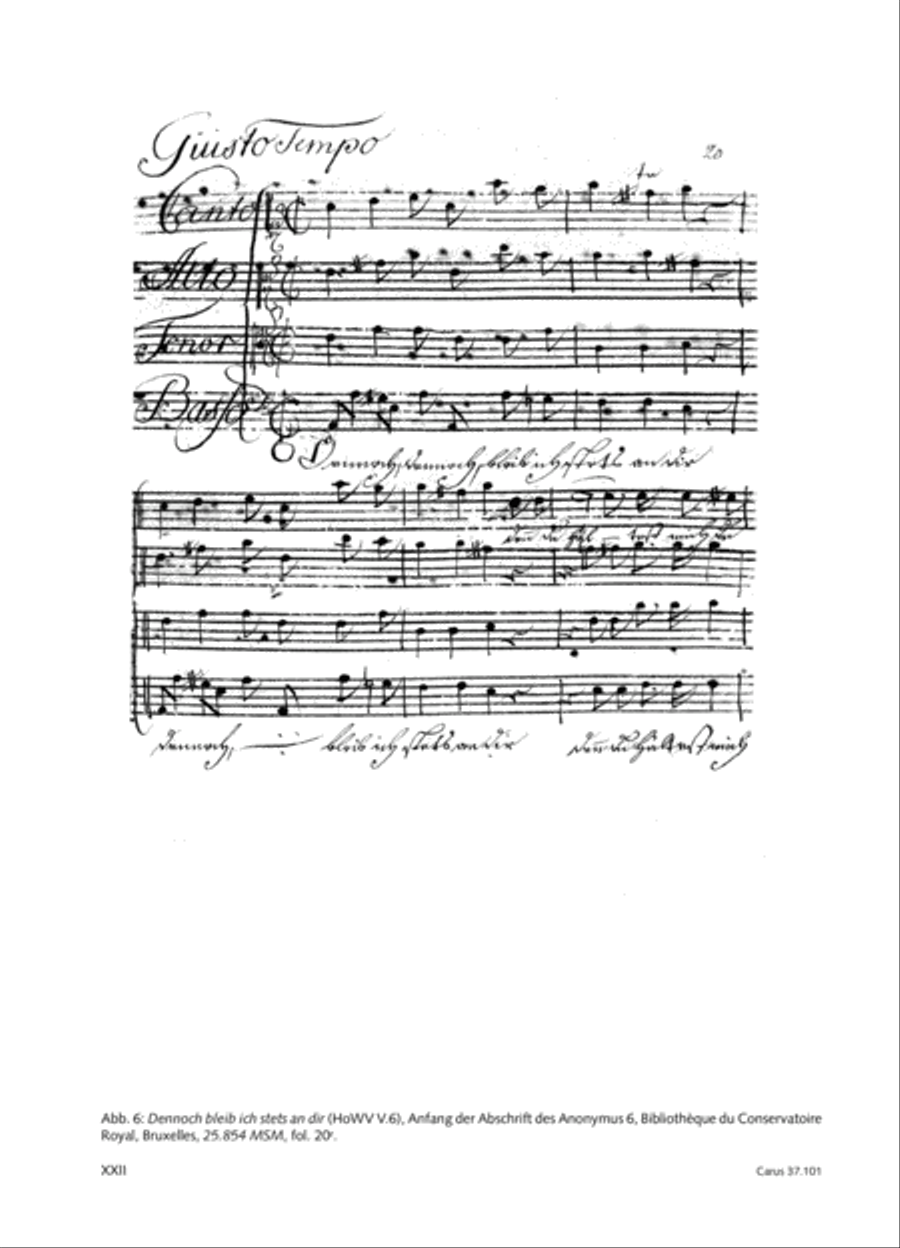 Homilius: Complete Motets. Selected Works. New Edition 2014 4-Part scores gallery preview page 21