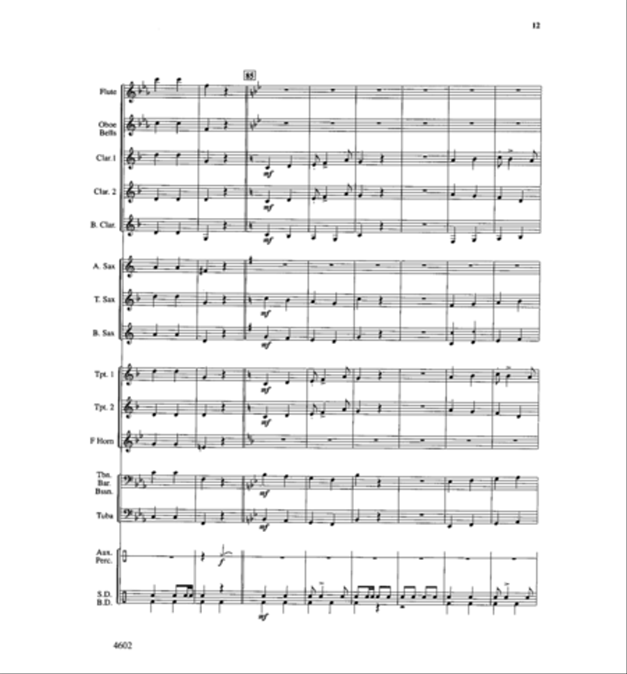 Band Avenue Concert Band scores gallery preview page 12