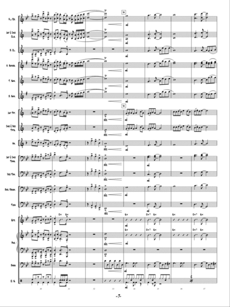Ain't No Stoppin' Us! Concert Band scores gallery preview page 6