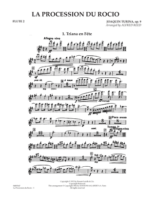 La Procession du Rocio (arr. Alfred Reed) - Flute 2