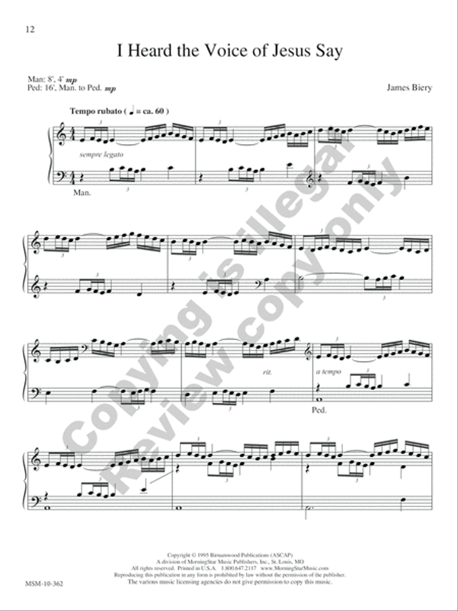 Lenten Postludes for Organ Organ Solo scores gallery preview page 20