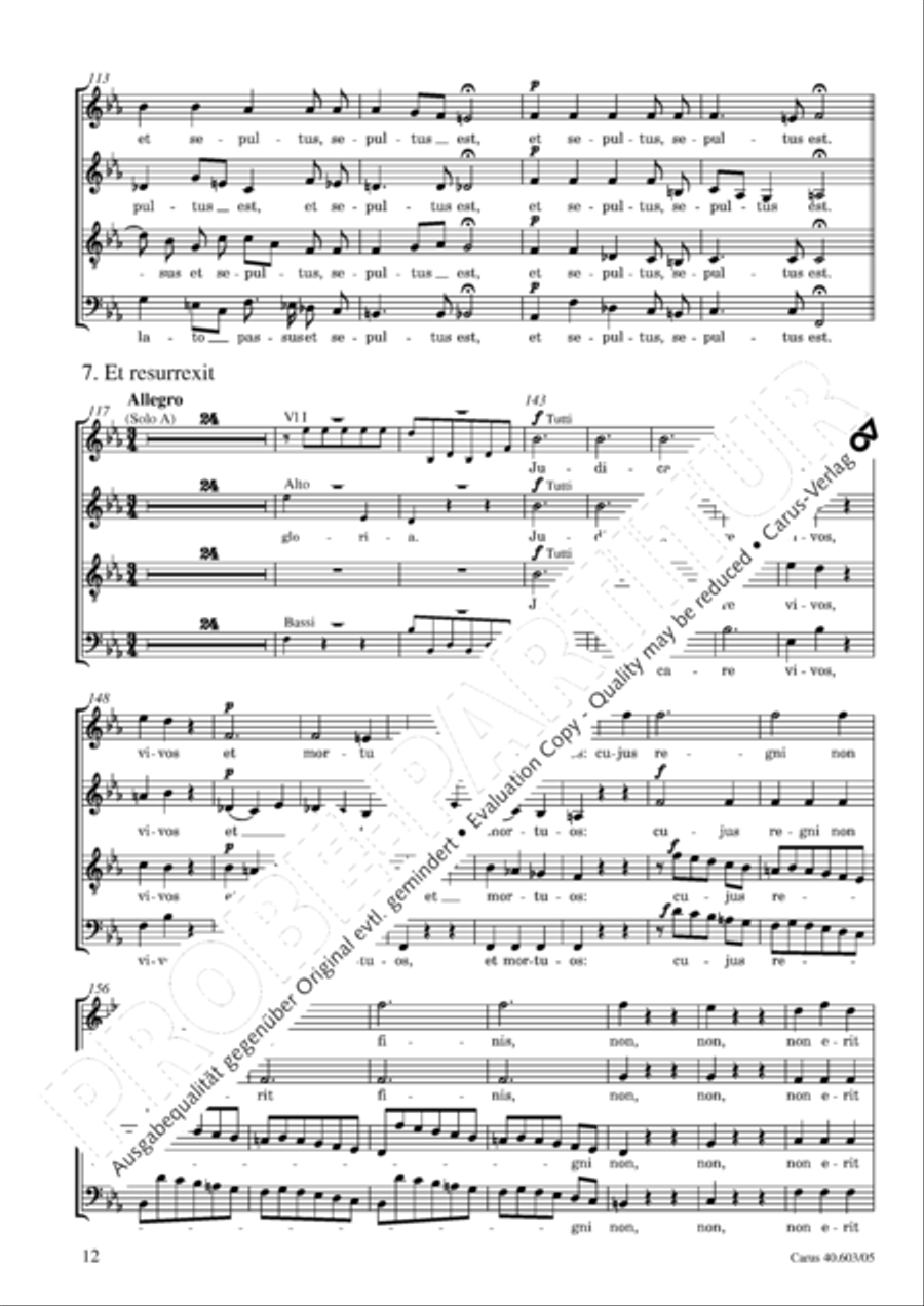 Grosse Orgelsolomesse in Es 4-Part scores gallery preview page 13