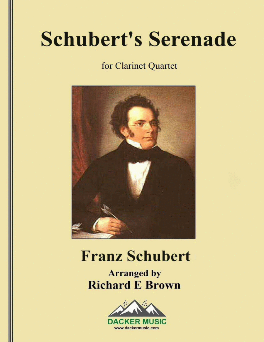 Schubert's Serenade - Clarinet Quartet Clarinet Quartet scores gallery preview page 1