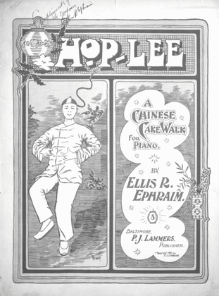 Hop-Lee. A Chinese Cake Walk for Piano