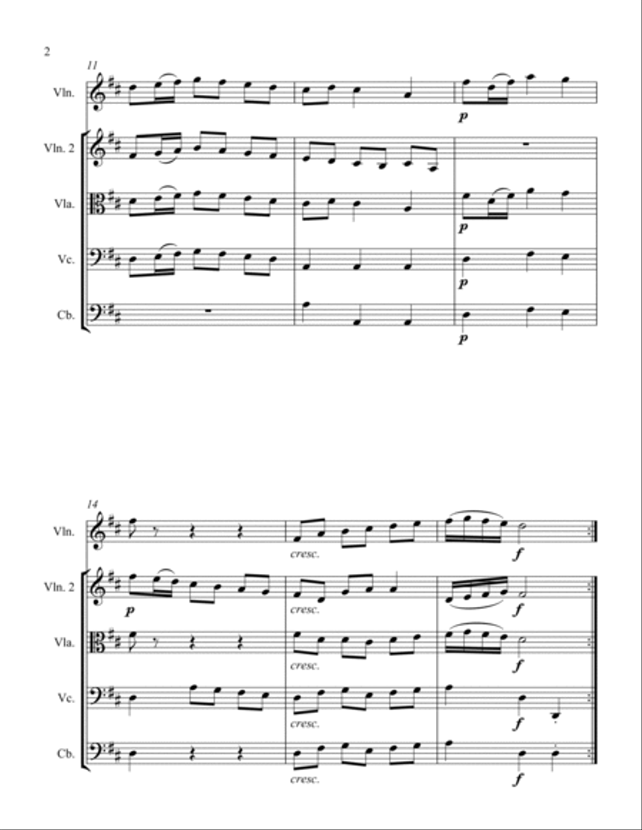 Polonaise Polonaise String Orchestra scores gallery preview page 2
