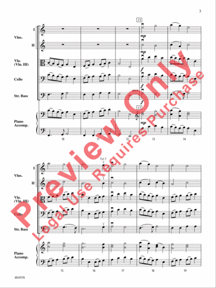 Forest Hills Folk Suite String Orchestra scores gallery preview page 4