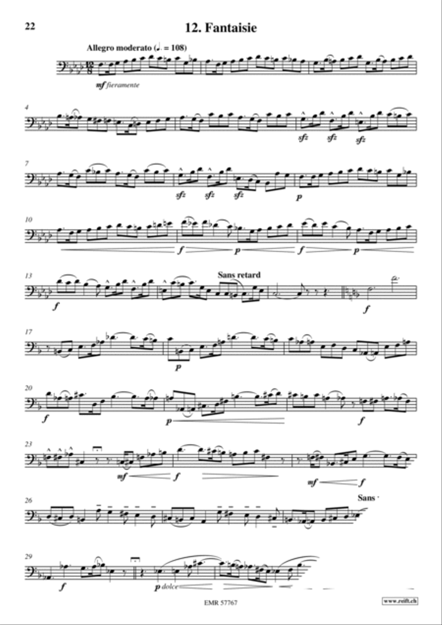 36 Etudes Transcendantes Bassoon Solo scores gallery preview page 14