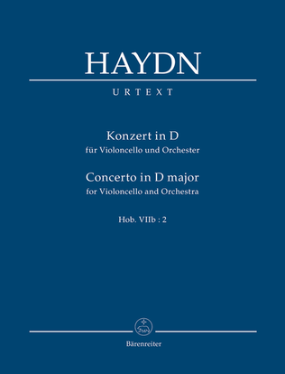 Book cover for Konzert for Violoncello and Orchestra D major Hob.VIIb:2
