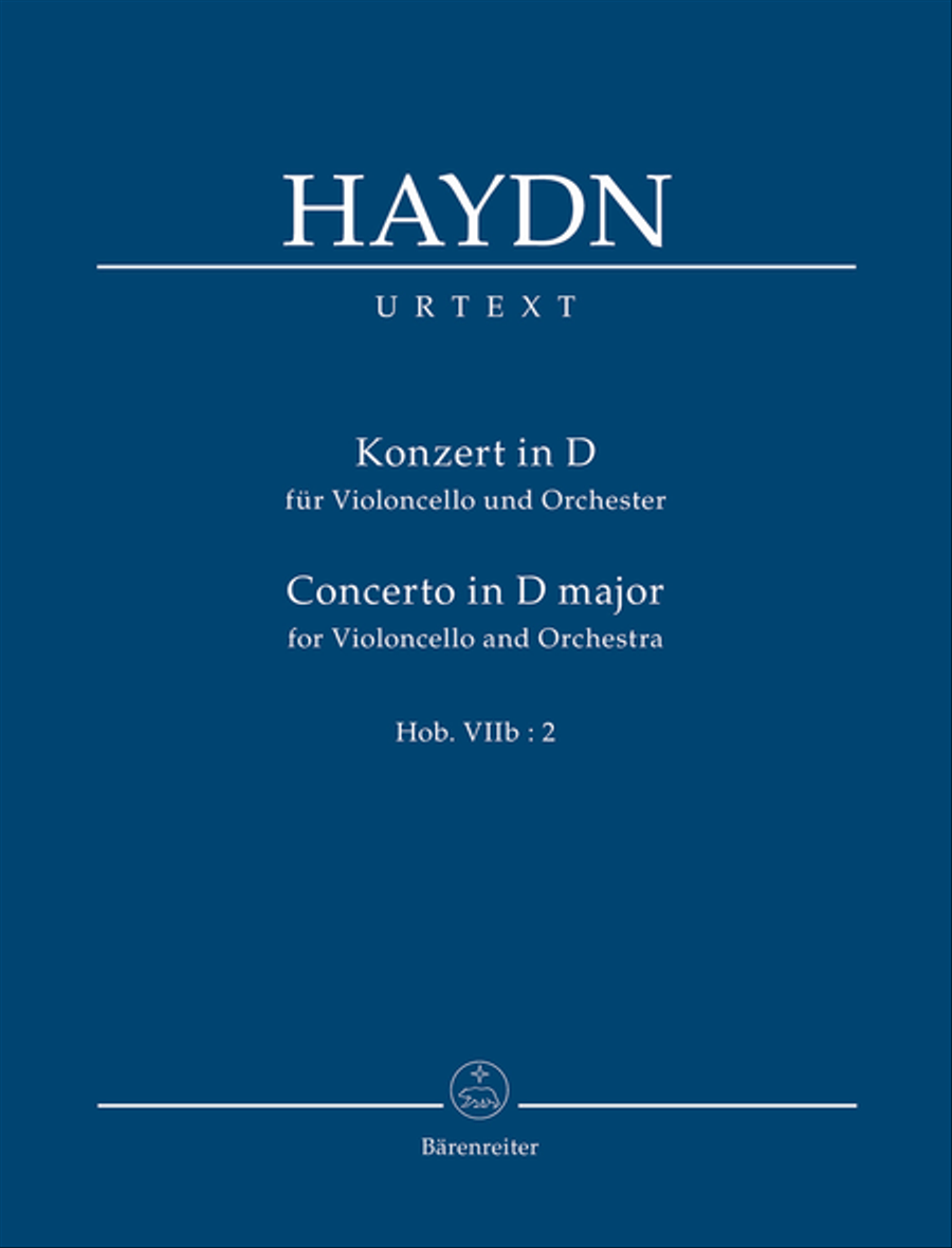 Book cover for Konzert for Violoncello and Orchestra D major Hob.VIIb:2