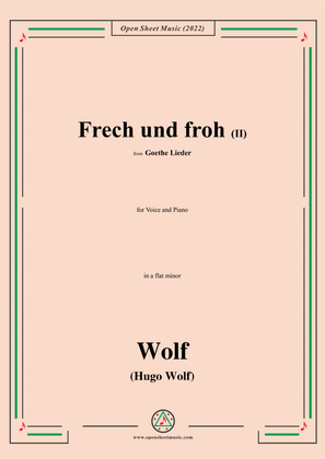 Wolf-Frech und froh II,in a flat minor,IHW10 No.17
