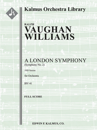 Book cover for Symphony No. 2 'A London Symphony' (1920 version)