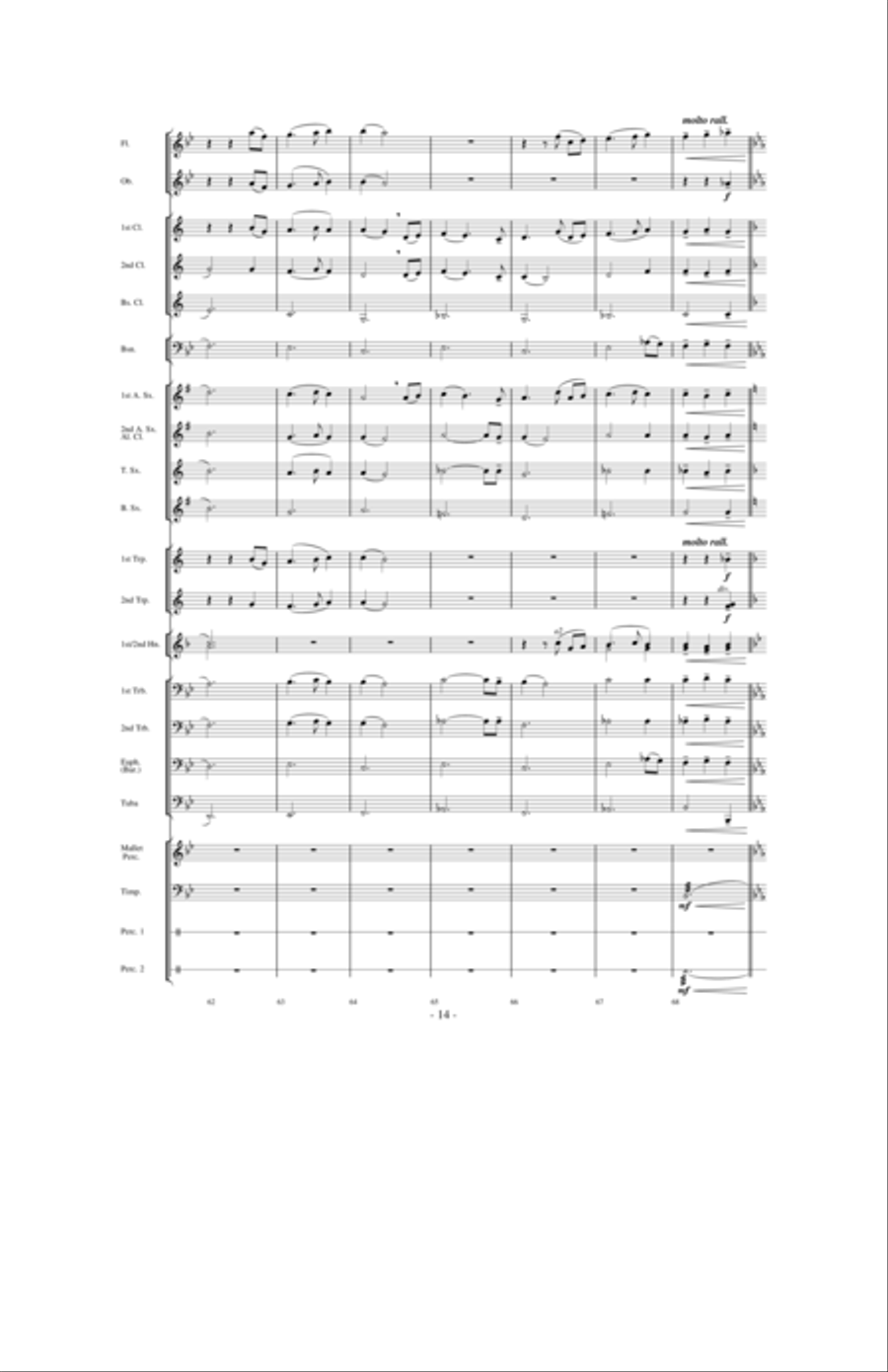 Clark County Celebration Concert Band scores gallery preview page 13