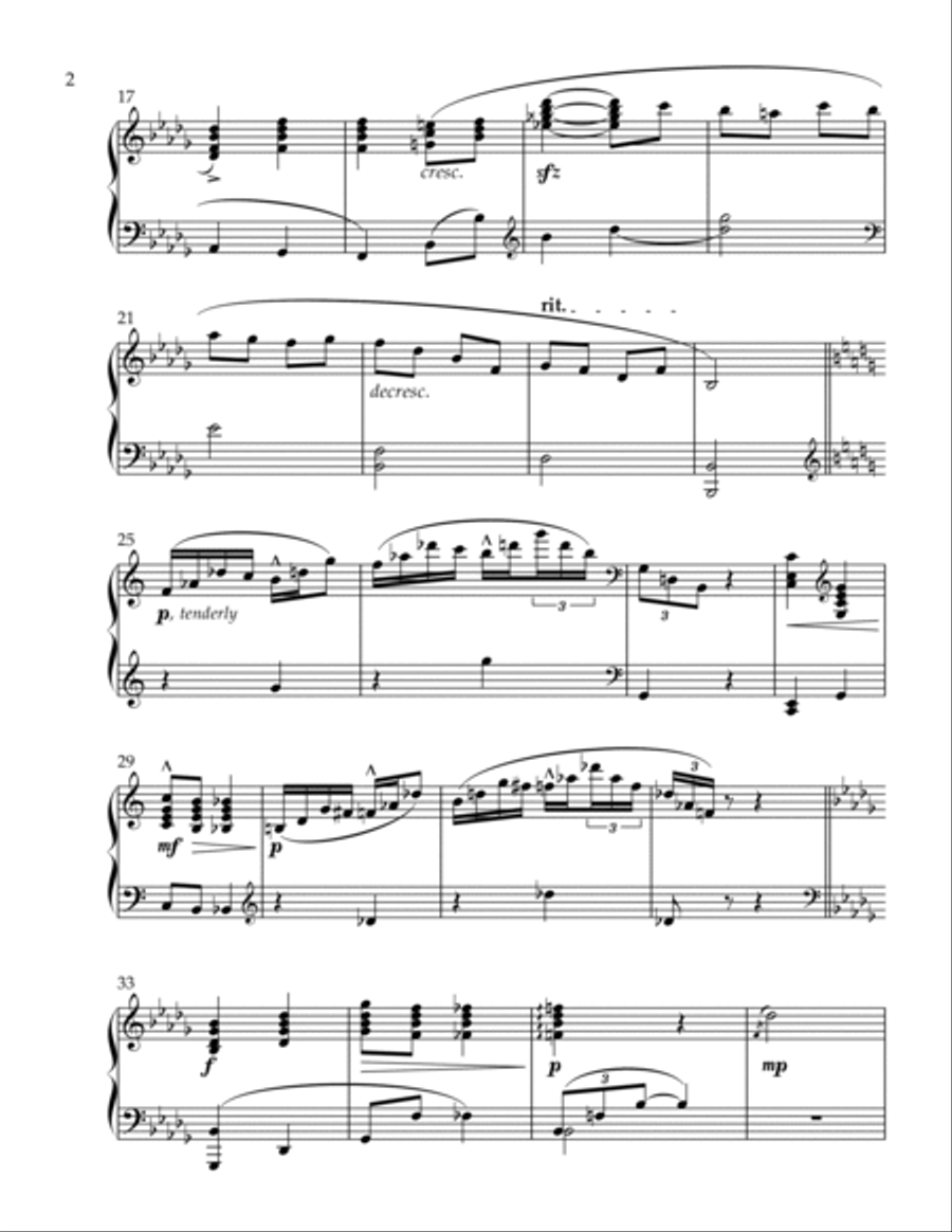 Variations on a Motive Piano Solo scores gallery preview page 2