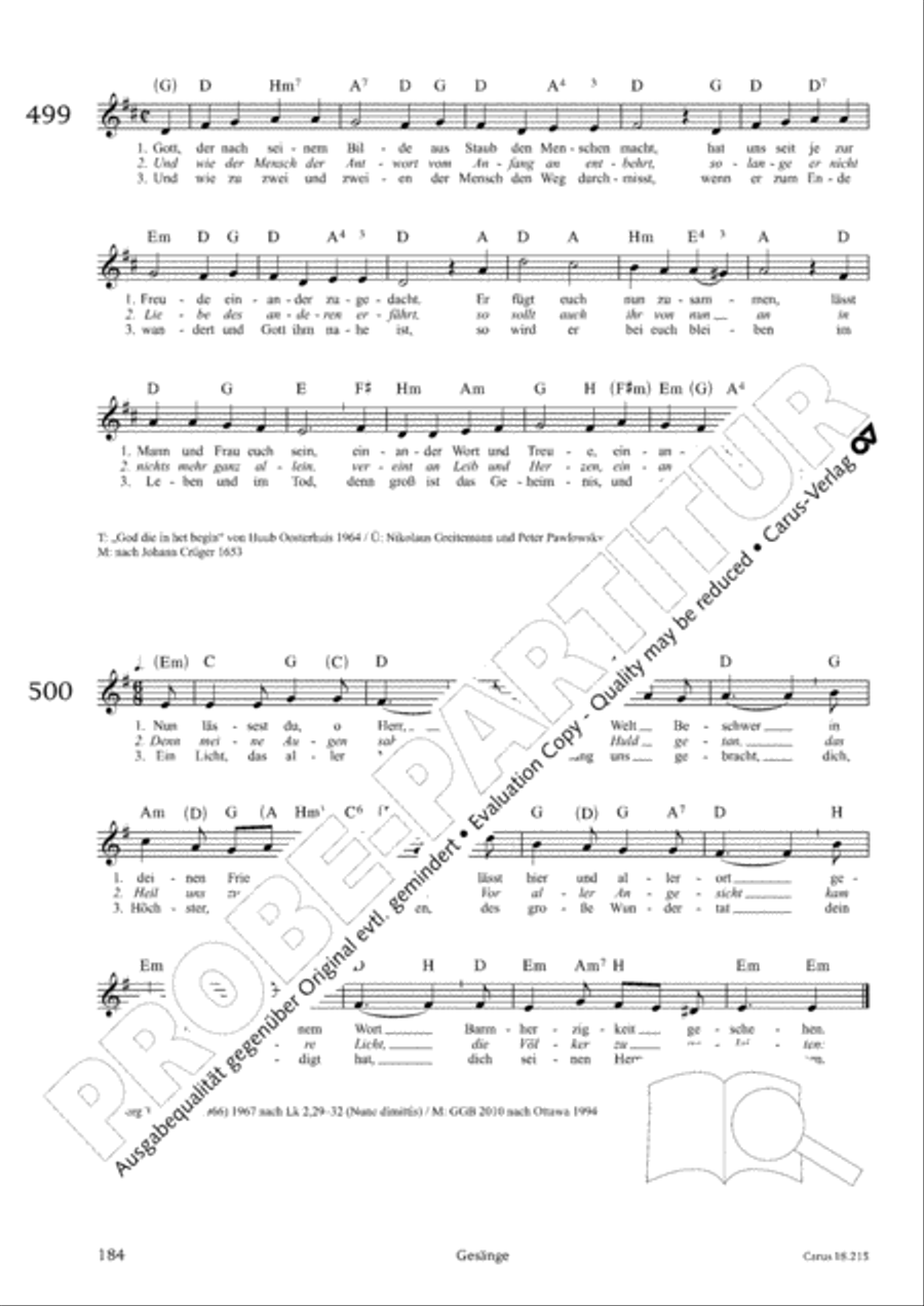 Gitarrenbuch zum Gotteslob Guitar scores gallery preview page 169