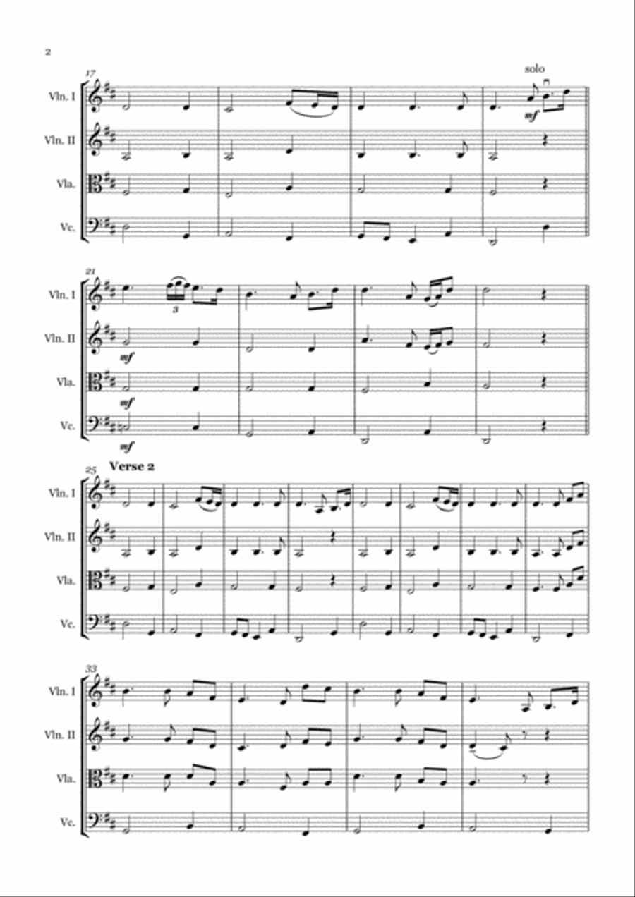 In Christ Alone String Quartet scores gallery preview page 3