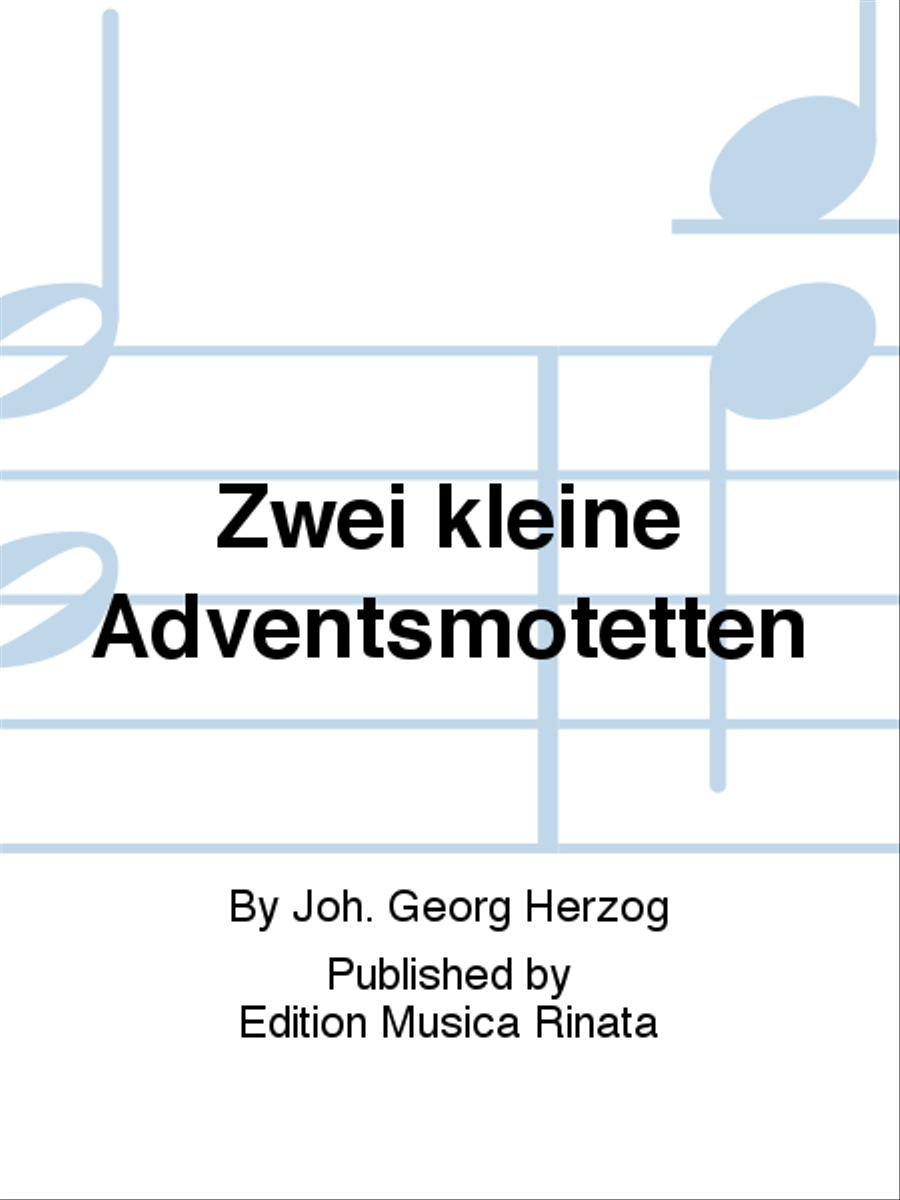 Zwei kleine Adventsmotetten 4-Part scores gallery preview page 1