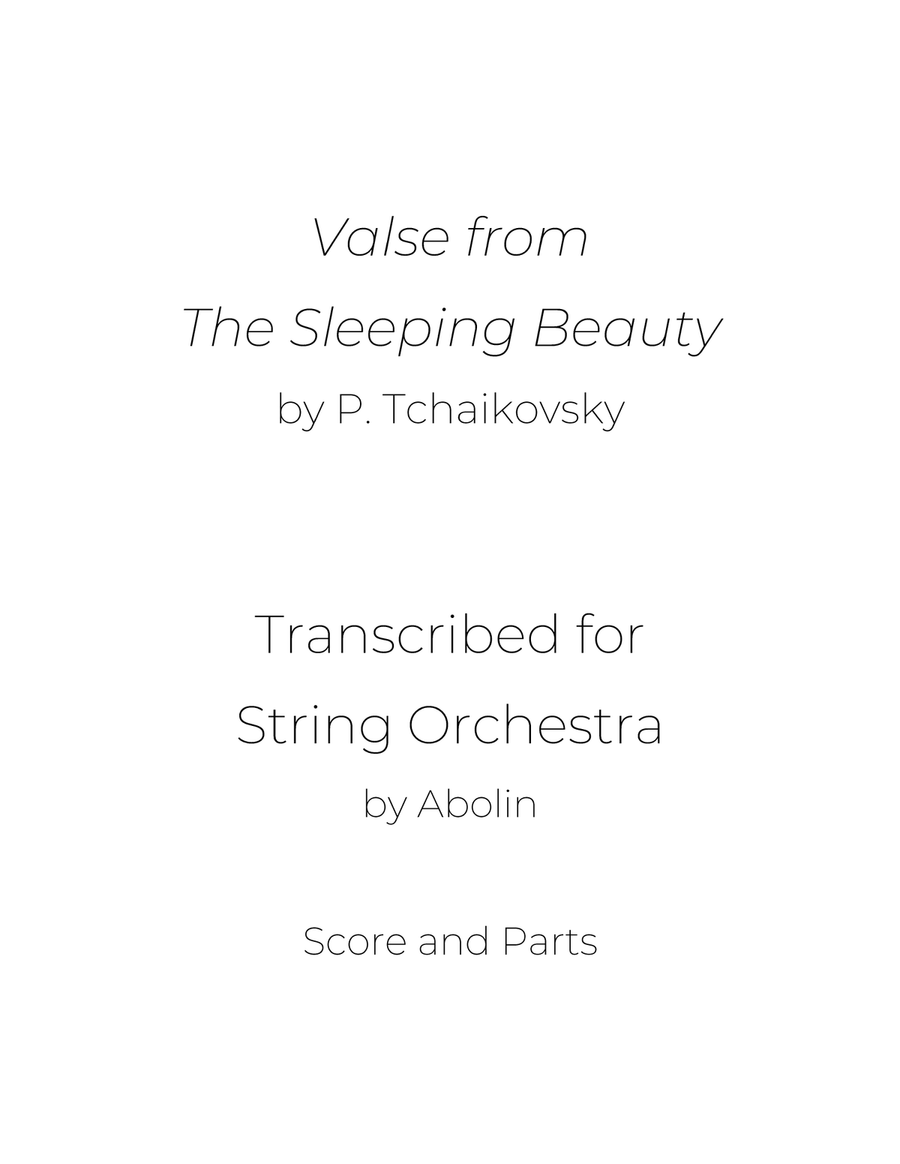 Tchaikovsky: Valse from The Sleeping Beauty - String Orchestra String Orchestra scores gallery preview page 1