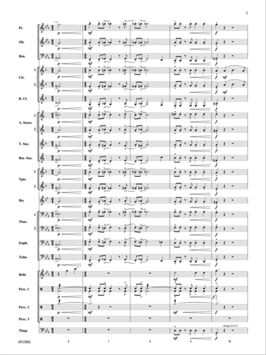 Tango for Two Left Feet: Score Concert Band scores gallery preview page 3