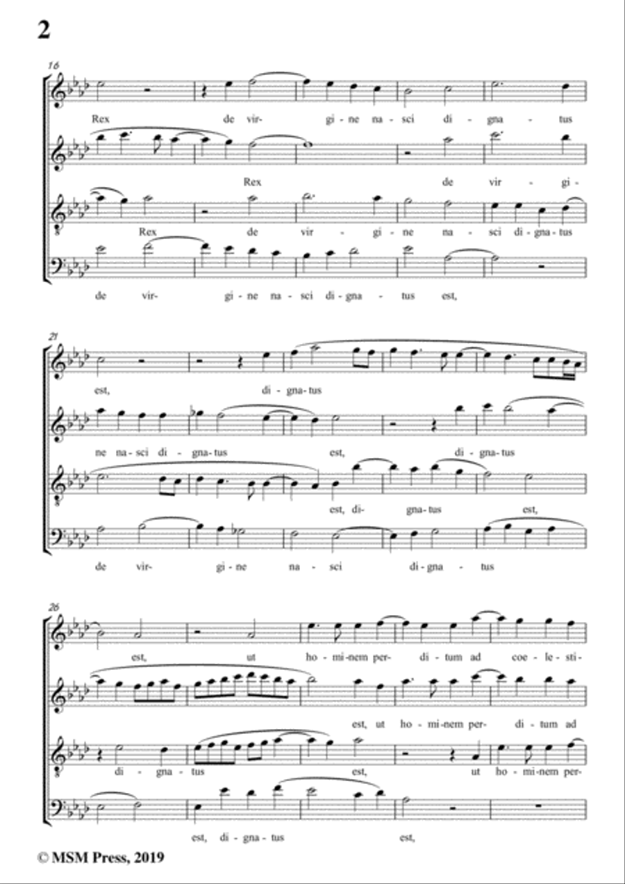 Goudimel-Hodie nobis coelorum,in A flat Major,for A cappella 4-Part scores gallery preview page 4