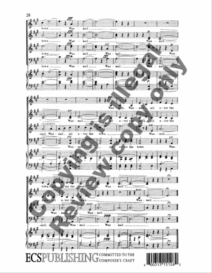 Five English Folk-Songs (Complete) 4-Part scores gallery preview page 10
