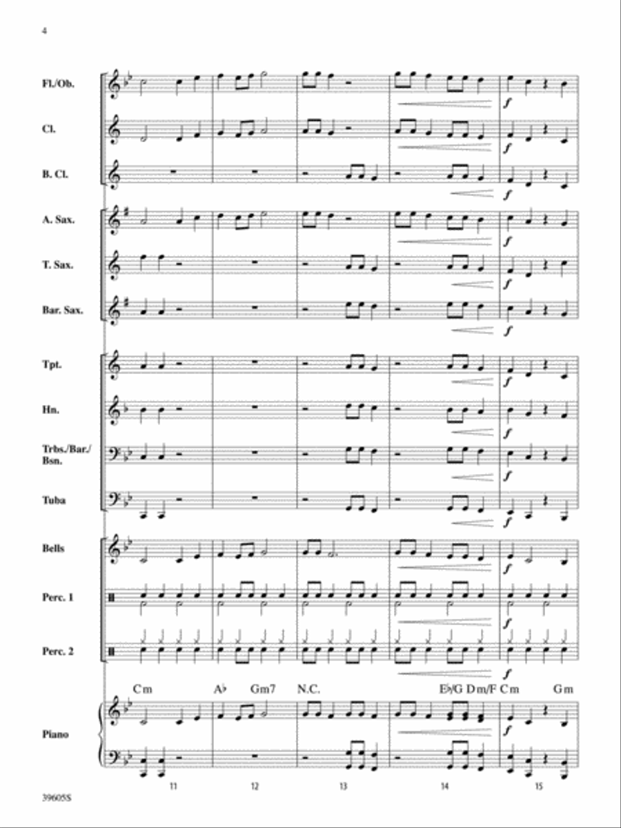 Atomic Clock: Score Atomic Clock: Score Concert Band scores gallery preview page 4