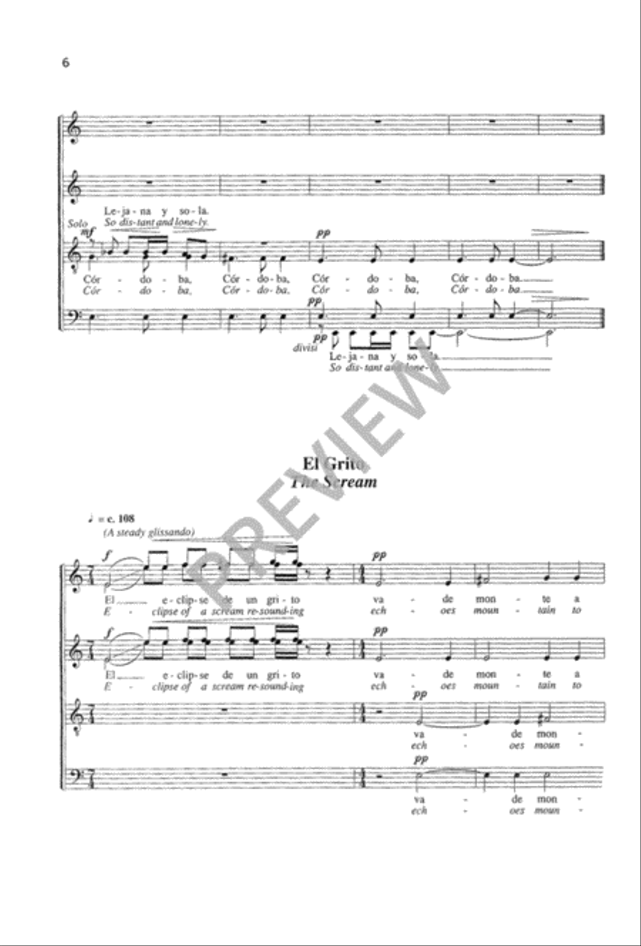 Suite de Lorca (SATB) 4-Part scores gallery preview page 7
