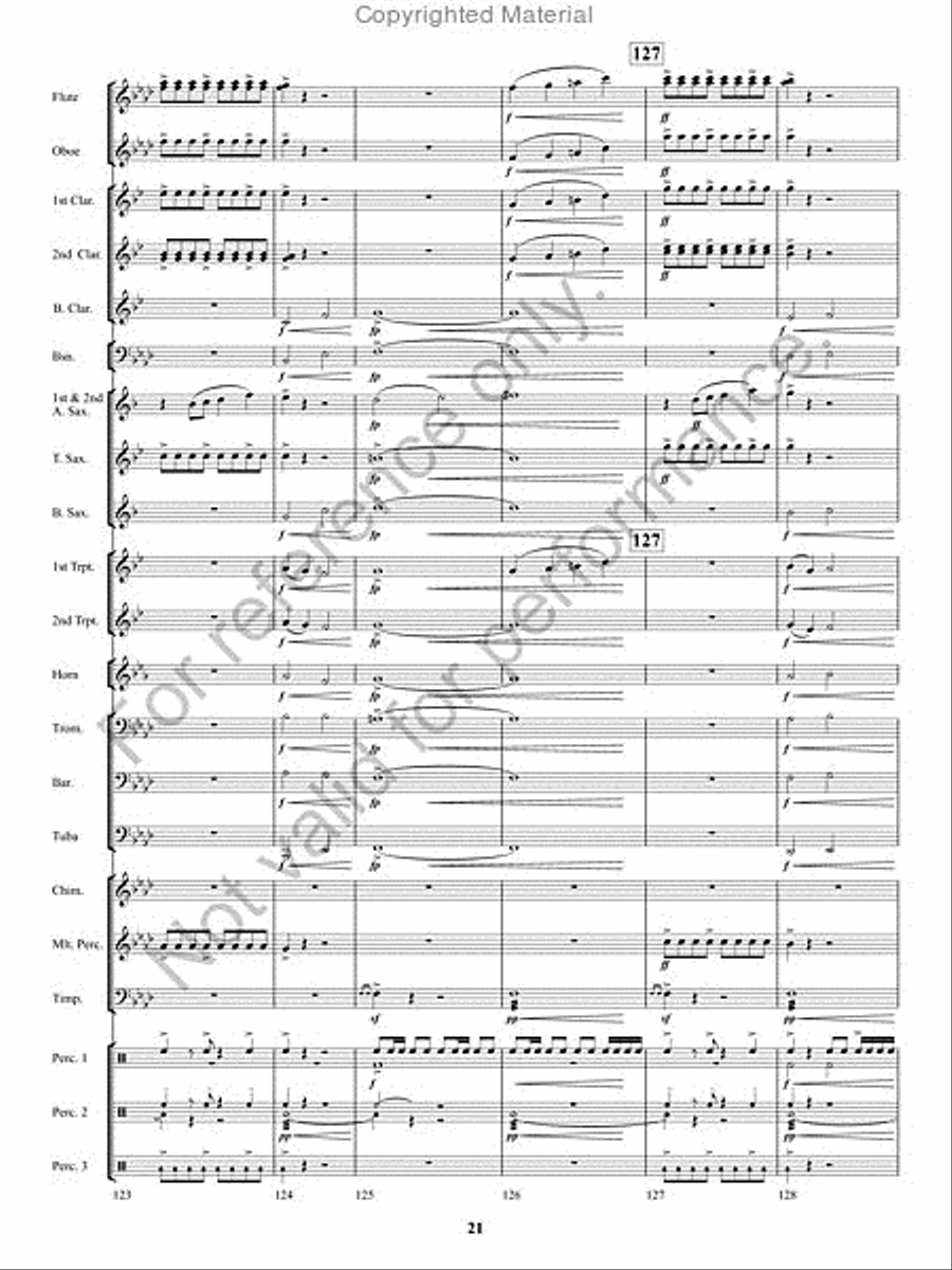 Kennesaw Mountain Celebration Concert Band scores gallery preview page 20