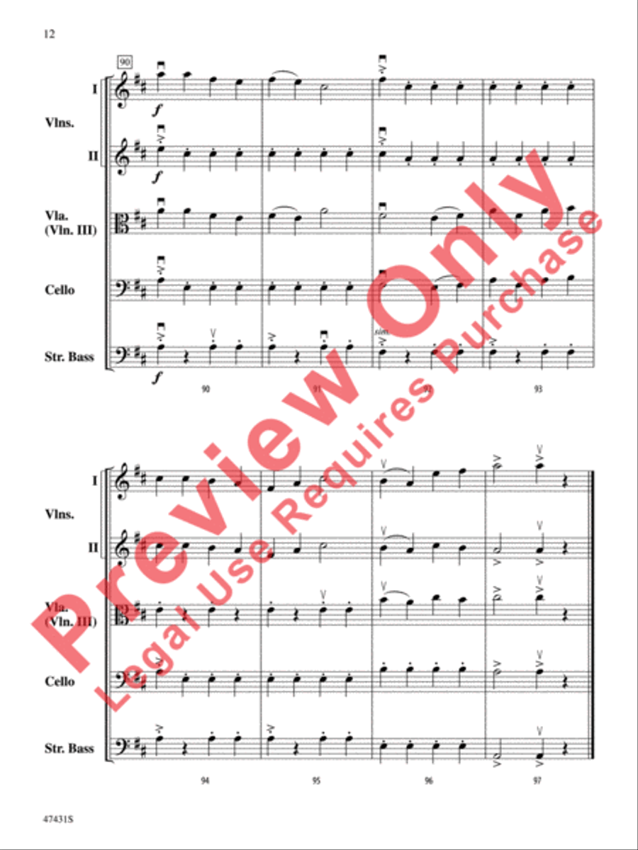Sunchasers String Orchestra scores gallery preview page 13