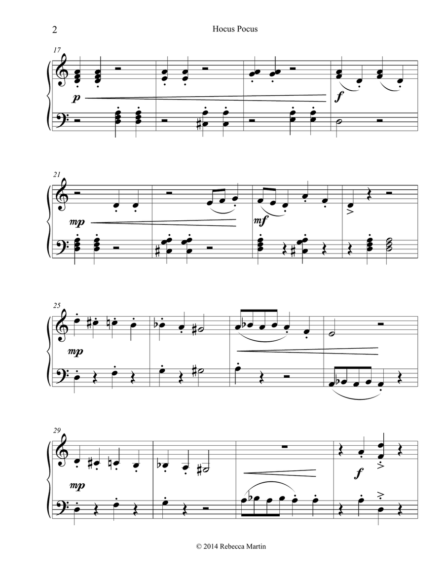 Hocus Pocus Piano Method scores gallery preview page 2