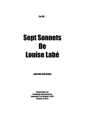Sept Sonnets de Louise Labé (2021) for soprano and piano