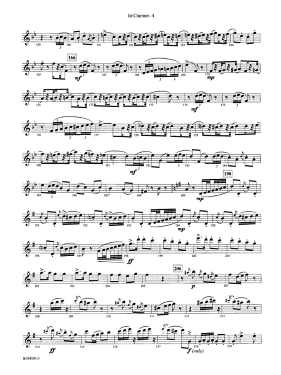 Pineapple Poll (Suite from the Ballet): 1st B-flat Clarinet