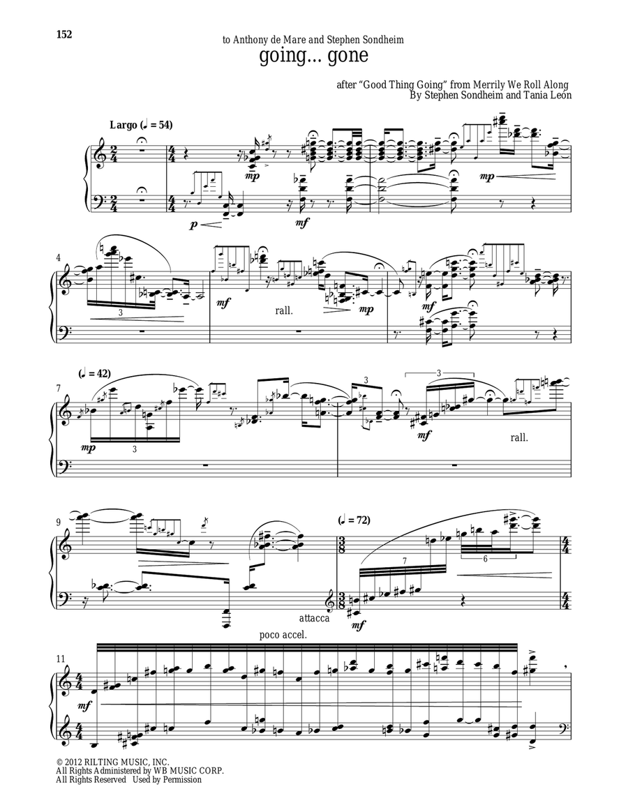 Going...Gone Going...Gone Piano Solo scores gallery preview page 1