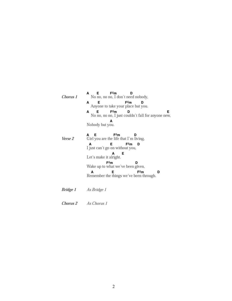 No No Acoustic Guitar scores gallery preview page 2