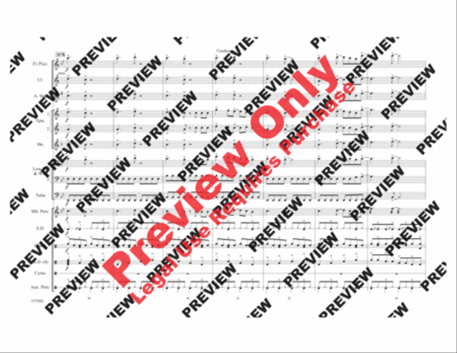 Don't Stop Believin' Marching Band scores gallery preview page 6