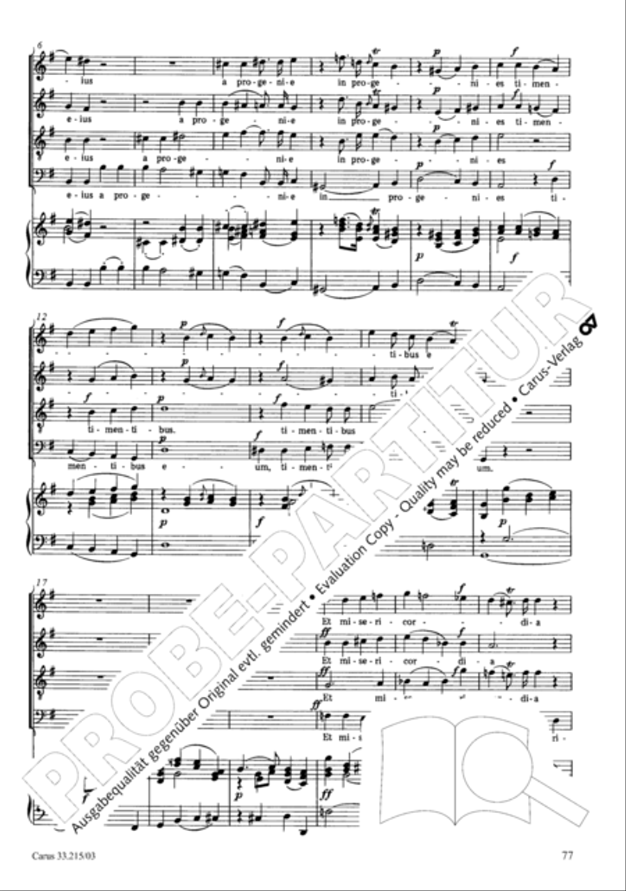 Magnificat Magnificat 4-Part scores gallery preview page 78