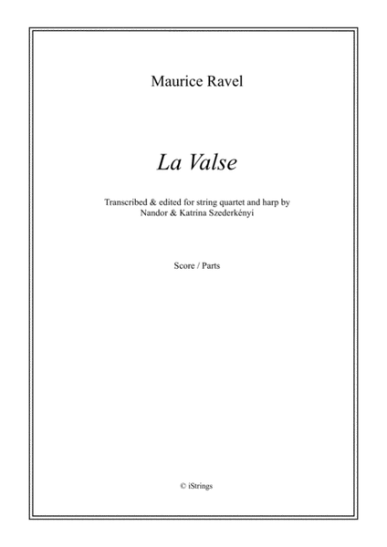 La Valse for string quartet & harp